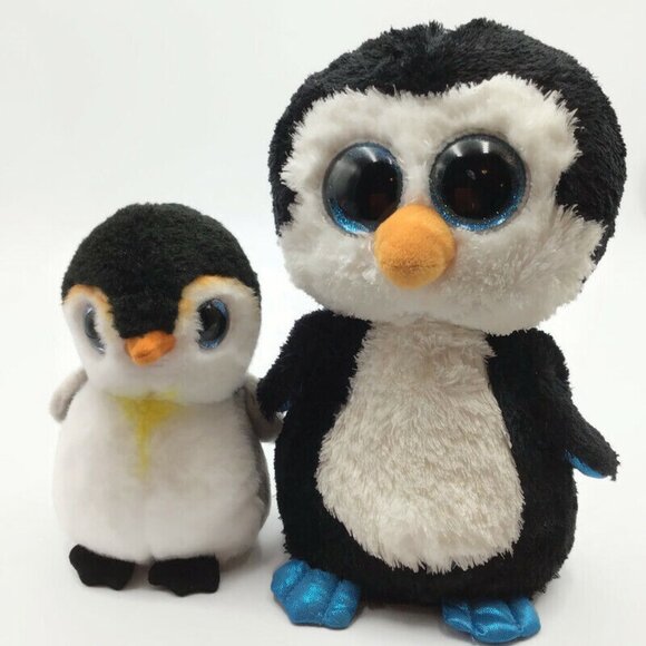 Ty Beanie Boos Arctic Animals Ice Cube Tusk Pongo Waddles Penguin Seal Walrus - Picture 2 of 15